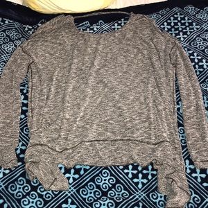 Open back Grey sweater